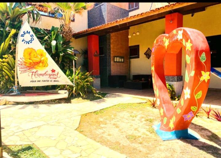 Pousada Flamboyant Village - Praia Das Fontes - 50Mt Da Gruta Mae D'Agua (Adults Only) Beberibe Exteriör bild